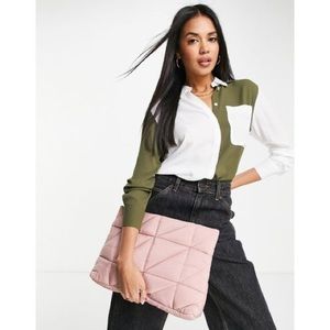 ASOS design colorblock button down SZ: 6